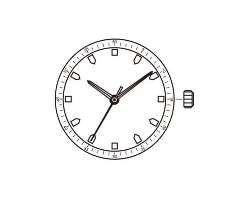 Pièces de rechange pour montres à mouvement à quartz Miyota 7T35