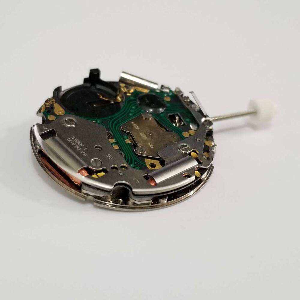 ISA 8171/202 quartz watch movement replacement part for silver watches, compatible with models 8161/202 and 8181 by ISA.