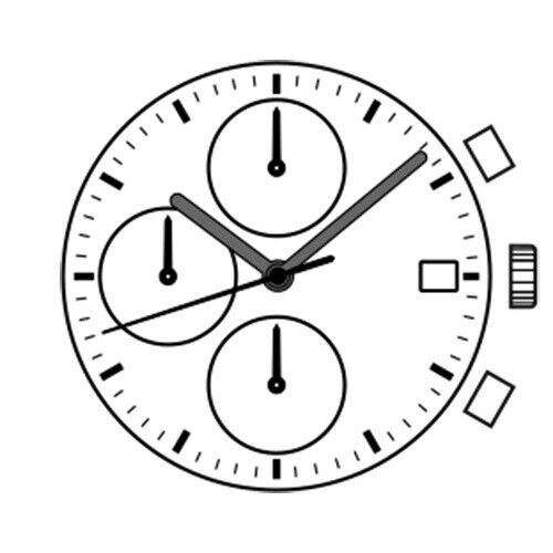 Hattori Epson VD57C quartz watch movement, Japan-made replacement for V657 models, ensuring precise timekeeping.