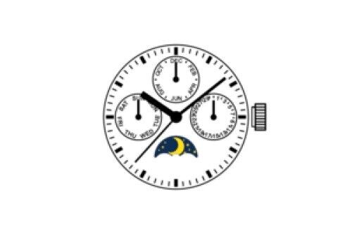 SEAGULL ST1652 watch repair part showing ST16 automatic movement components for precise timekeeping.