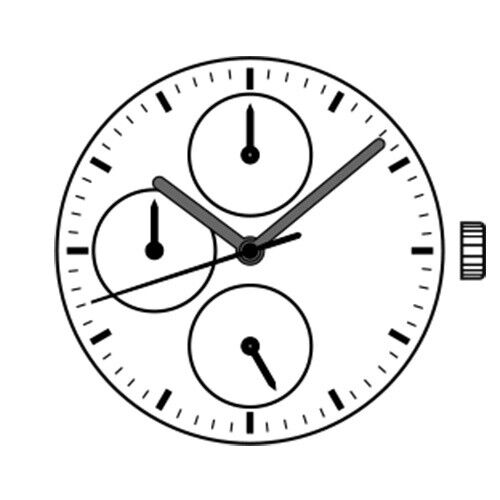 Hattori Epson TMI VH67A quartz watch movement, precision Japan-made component for watch repairs and upgrades