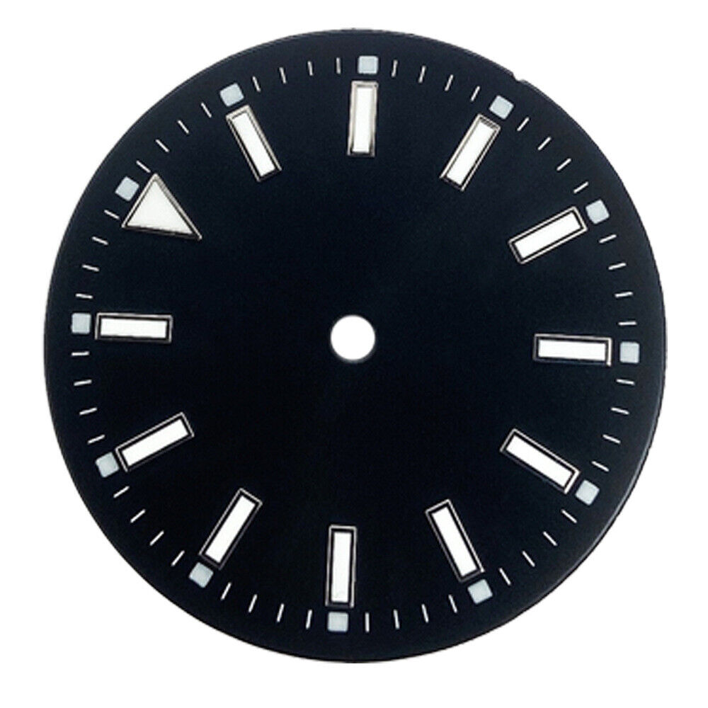 29MM green luminous watch dial, fits Miyota 2813, 3804, 8215, 8205, 821A movements.