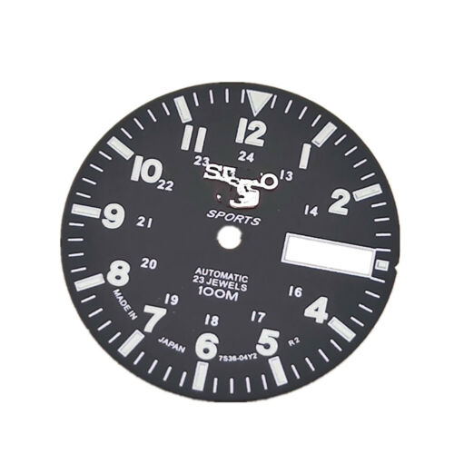 Green luminous 28.5mm C3 watch dial face for NH36A automatic movement