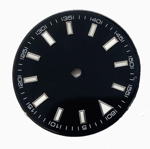 29MM green luminous watch dial, compatible with Miyota 2813, 3804, 8215, 8205, and 821A movements.