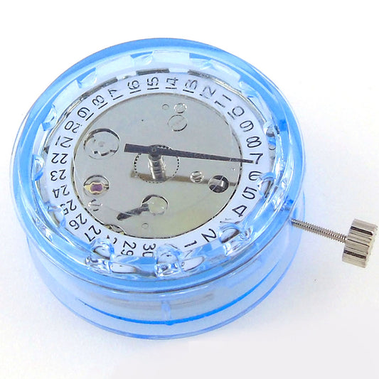 ST1612 mechanical automatic watch movement with calendar display, precision gear system by China Made.