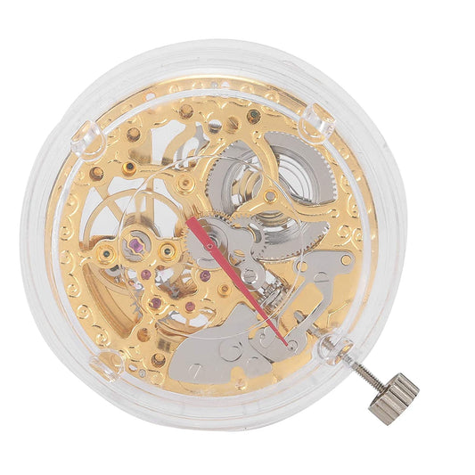 TY2807 gold hollow automatic mechanical watch movement for professional timepiece replacement.