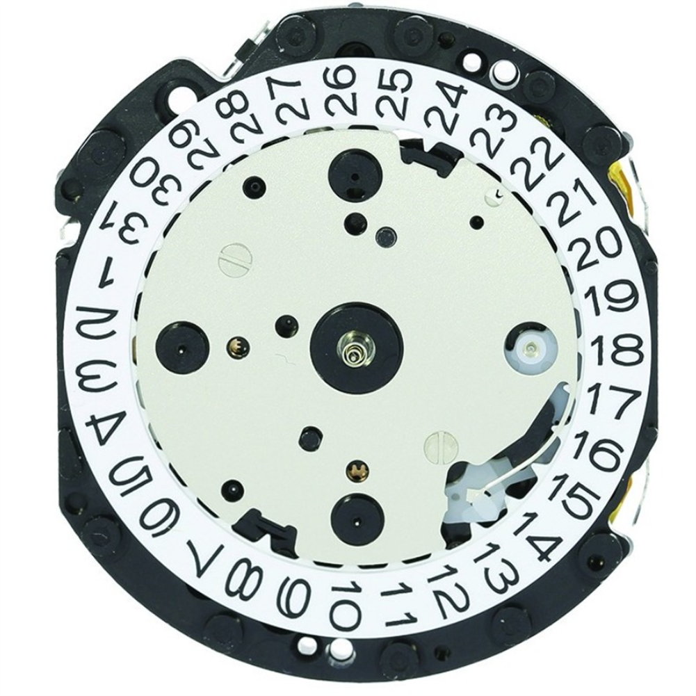 Hattori Epson TMI VD55 quartz watch movement, Japan-made precision component for repairs.