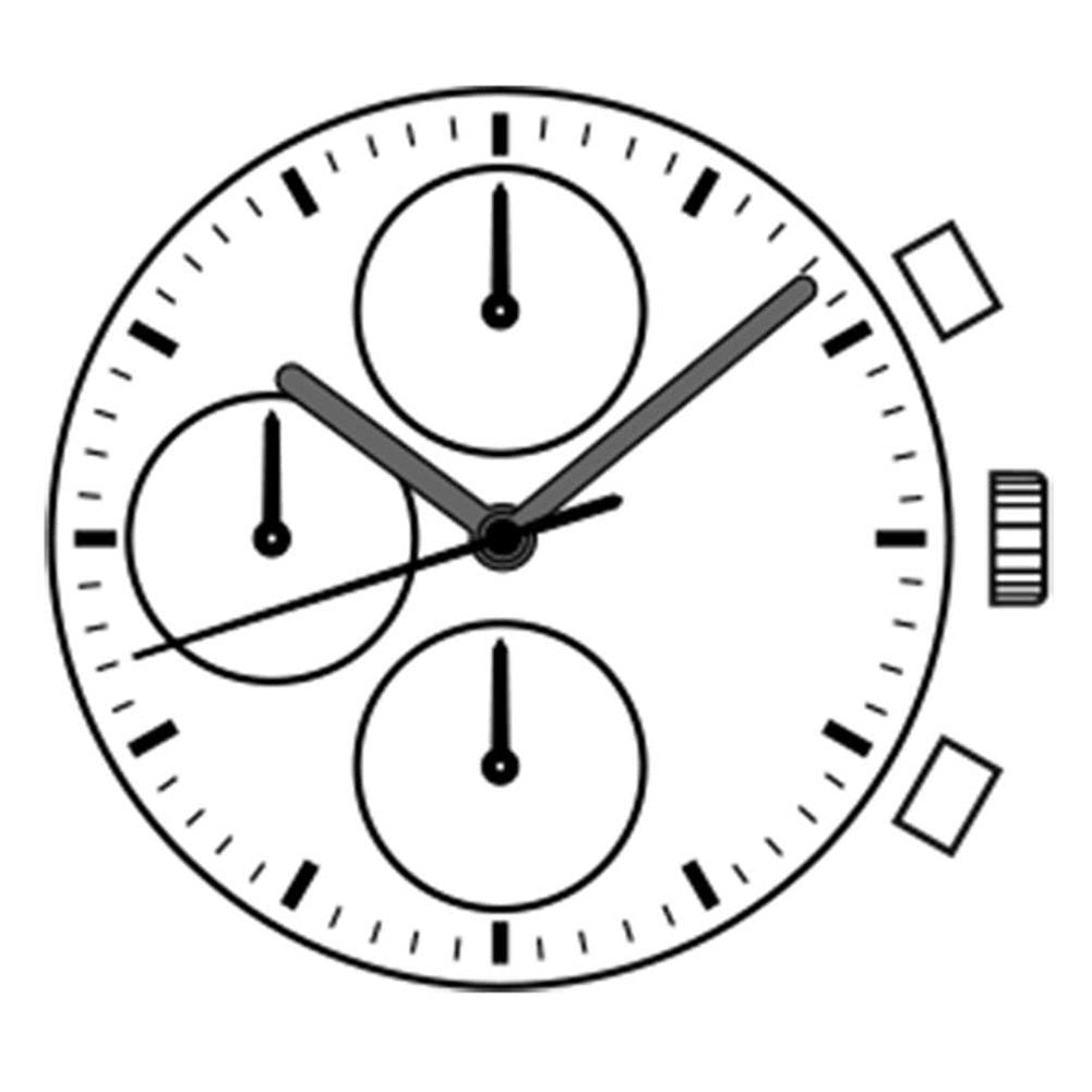 Hattori Epson TMI VD55 quartz watch movement, Japan-made precision part for watch repairs and replacements.