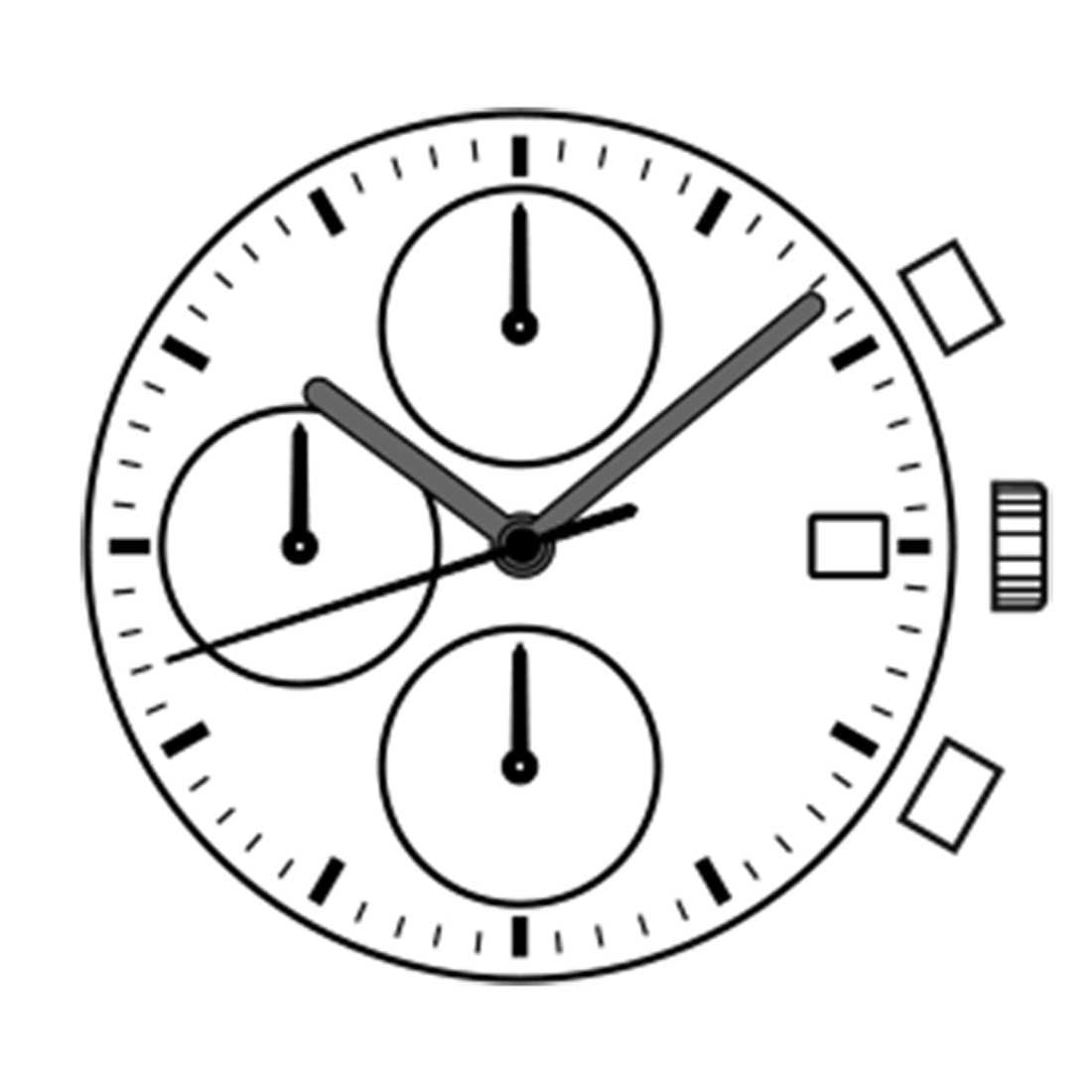 Hattori Epson TMI VD57C quartz watch movement, precision Japan-made mechanism for watch repairs and accessories