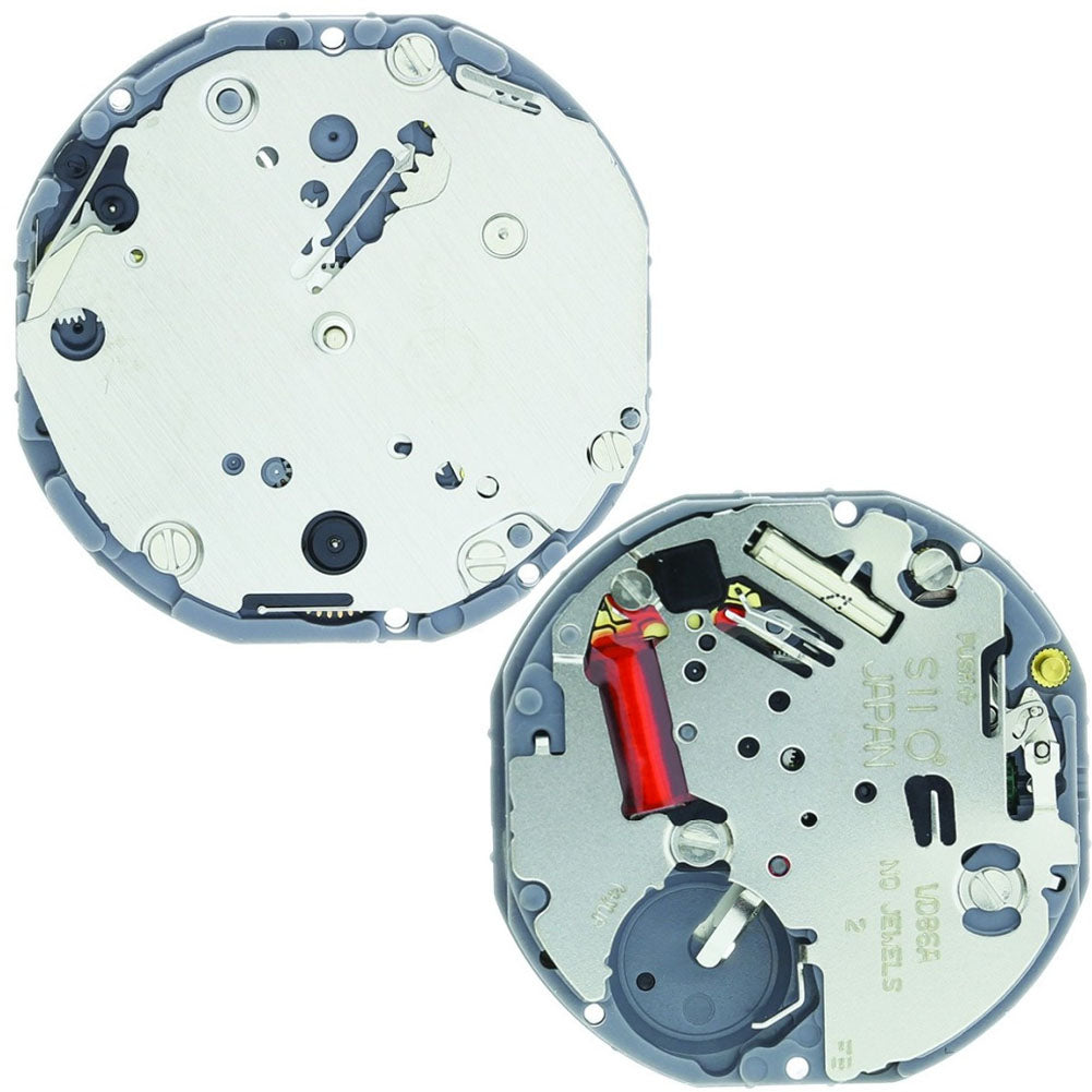 Hattori Epson VD86A quartz watch movement, precision Japanese craftsmanship for accurate timekeeping in watch accessories