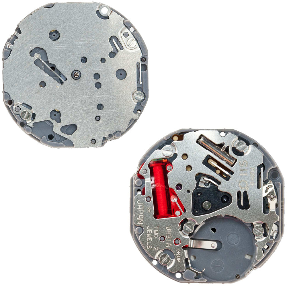 Hattori Epson TMI VH31A quartz watch movement, precision Japanese craftsmanship for accurate timekeeping.