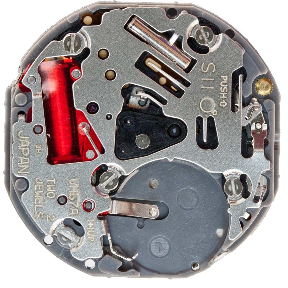 Hattori Epson VH67A quartz watch movement, precision Japanese craftsmanship for reliable timekeeping