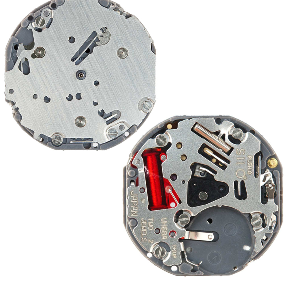 Hattori Epson TMI VH68A quartz watch movement, precise Japanese craftsmanship for reliable timekeeping accessories.
