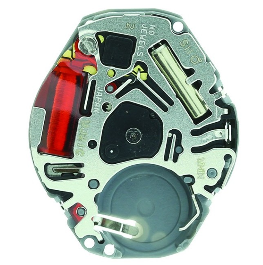 Hattori Epson VJ21 quartz watch movement, precise Japan-made mechanism for reliable timekeeping