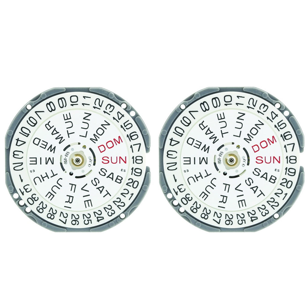 Hattori Epson TMI VJ33 quartz watch movement, Japan precision mechanism for accurate timekeeping.