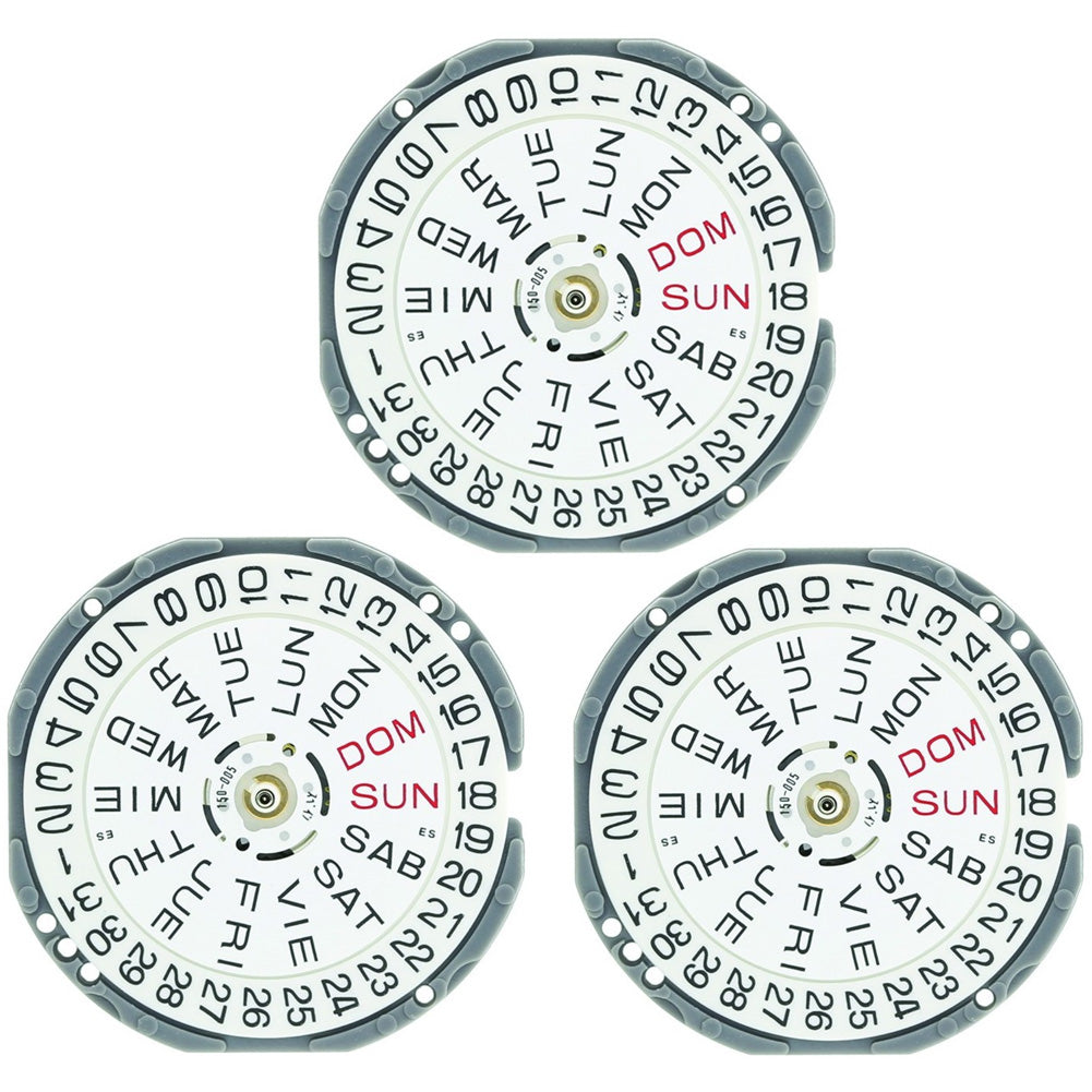 Hattori Epson TMI VJ33 quartz watch movement, Japan-made, precise and reliable for watch repair and assembly.