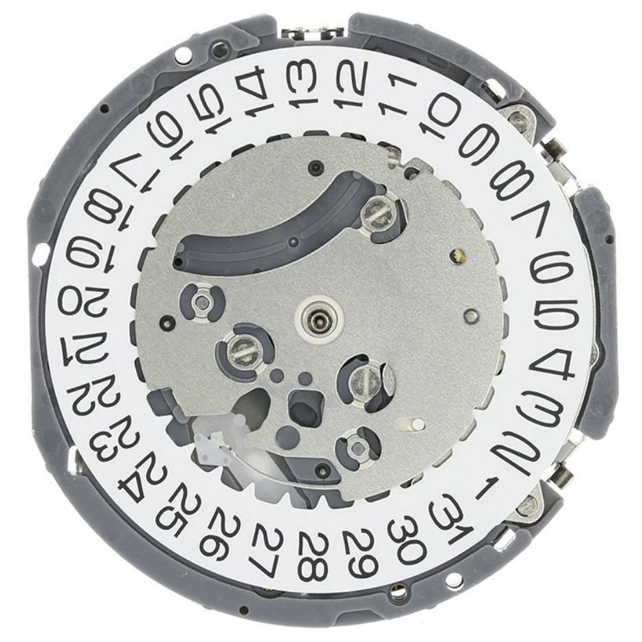 Hattori Epson VK63A quartz watch movement, precise Japan-made mechanism for timekeeping accuracy.