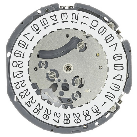 Hattori Epson VK63A quartz watch movement, precise Japan-made mechanism for timekeeping accuracy.