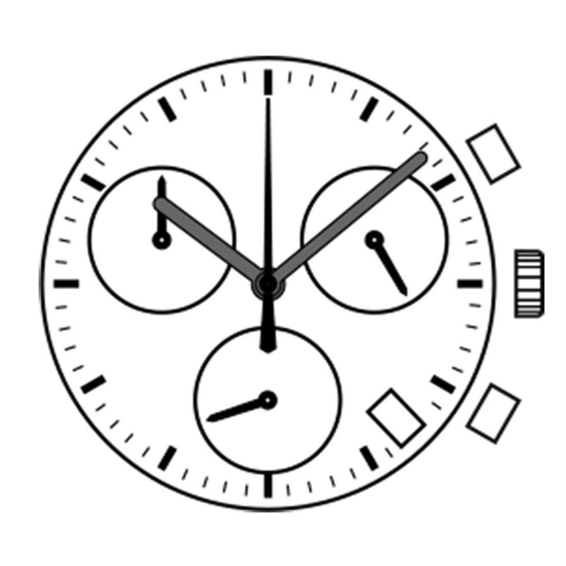 Hattori Epson VK68A quartz watch movement, precision assembly, Japan-made, ensuring reliable and accurate timekeeping.