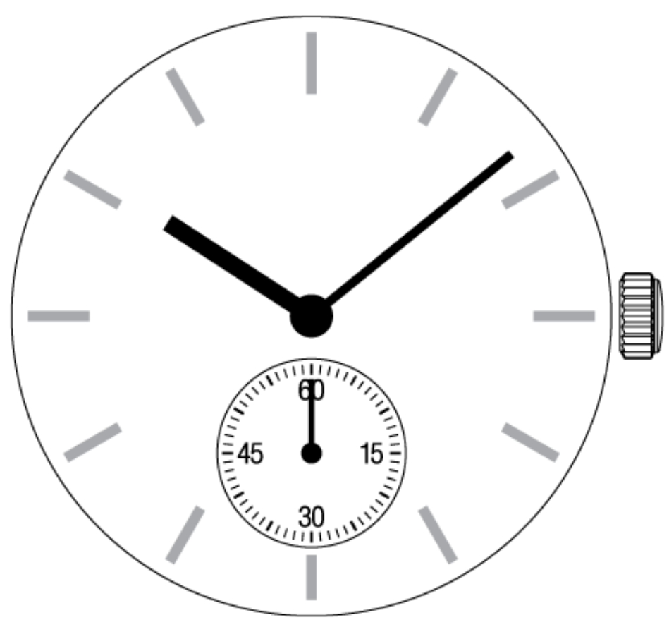 Hattori Epson TMI VL57A quartz watch movement, precise Japanese craftsmanship for reliable timekeeping accessories.