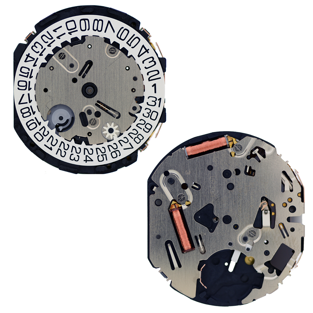 Hattori Epson VR3GA quartz watch movement, Japan-made precision mechanism for reliable timekeeping accuracy
