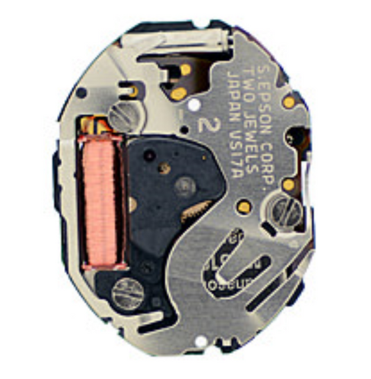 Hattori Epson VS17A solar-powered quartz watch movement, precision Japan-made accessory for repairs