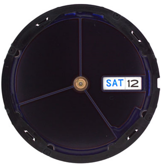 Hattori Epson VS43A solar-powered quartz watch movement, reliable Japan-made accessory.