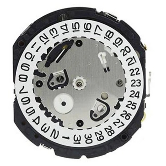 Hattori Epson VS76A solar-powered quartz watch movement, precision Japan craftsmanship.