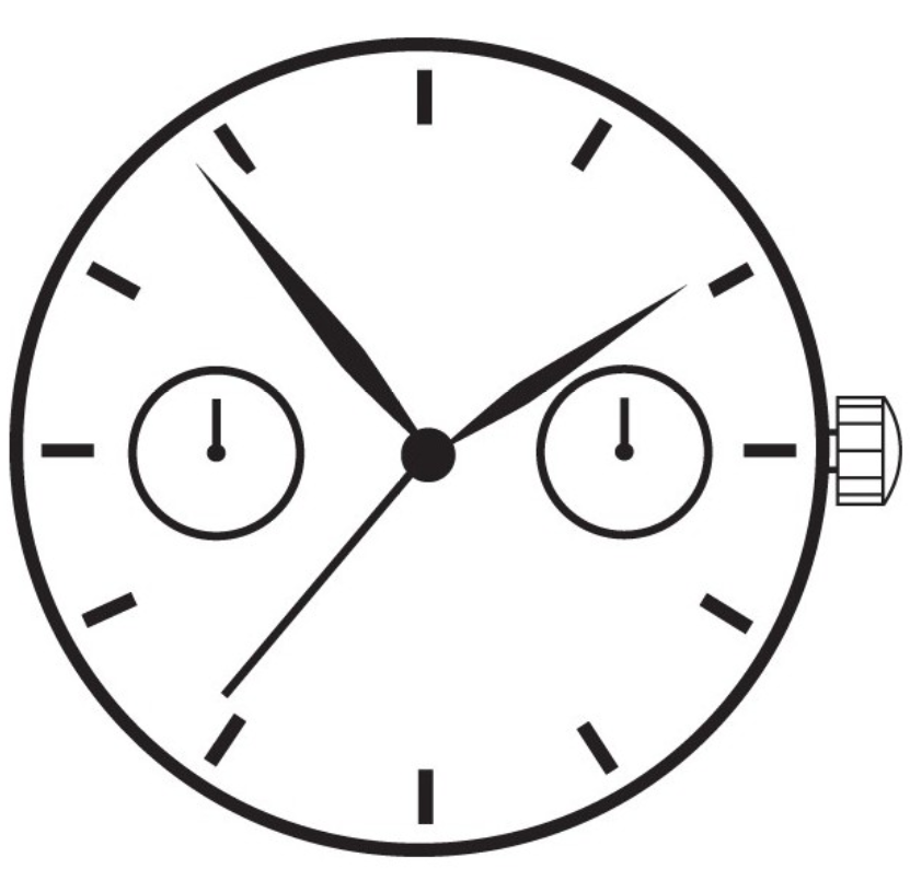 Hattori Epson VX36E quartz watch movement, precision Japan-made mechanism for reliable watch accessory.