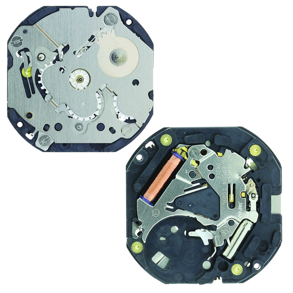 Hattori Epson TMI VX3L quartz watch movement, Japan-made for precise accessory timekeeping