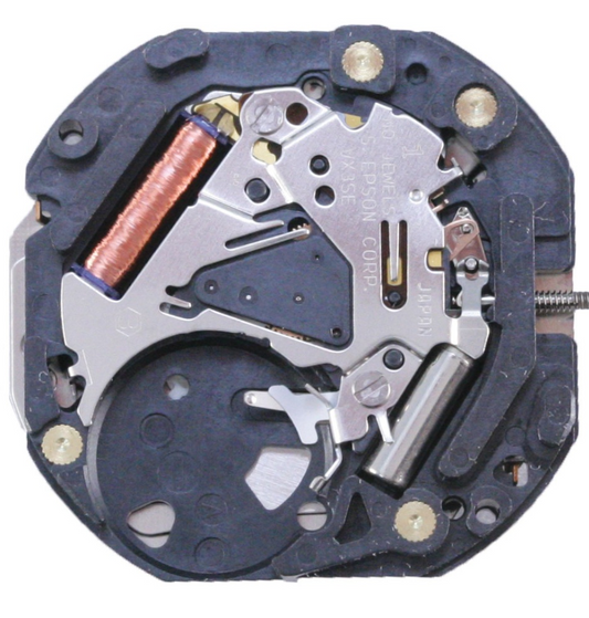 Hattori Epson TMI VX3S quartz watch movement, precision Japanese craftsmanship for reliable timekeeping