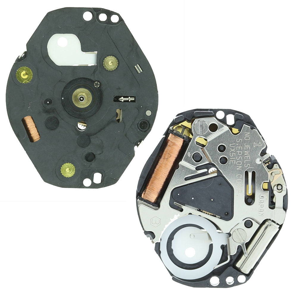 Hattori Epson VX51 quartz watch movement, Japan-made precise mechanism for reliable timekeeping in watch repairs