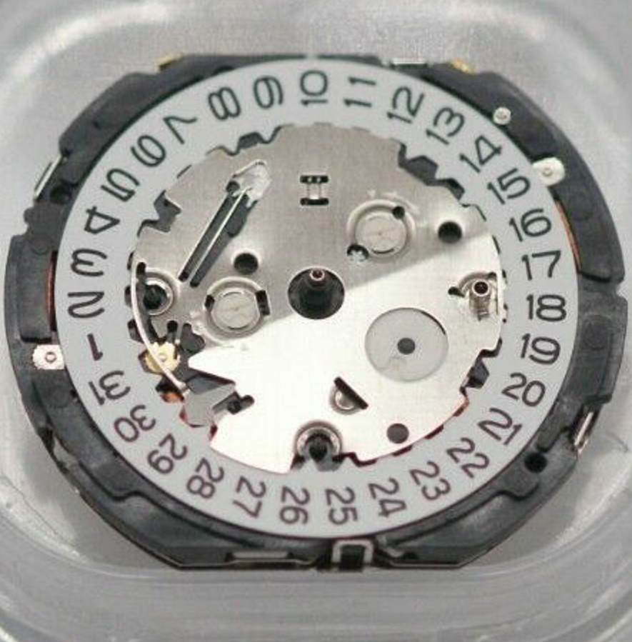 Hattori Epson TMI YM62A quartz watch movement, Japan-made for precise and reliable watch repairs.
