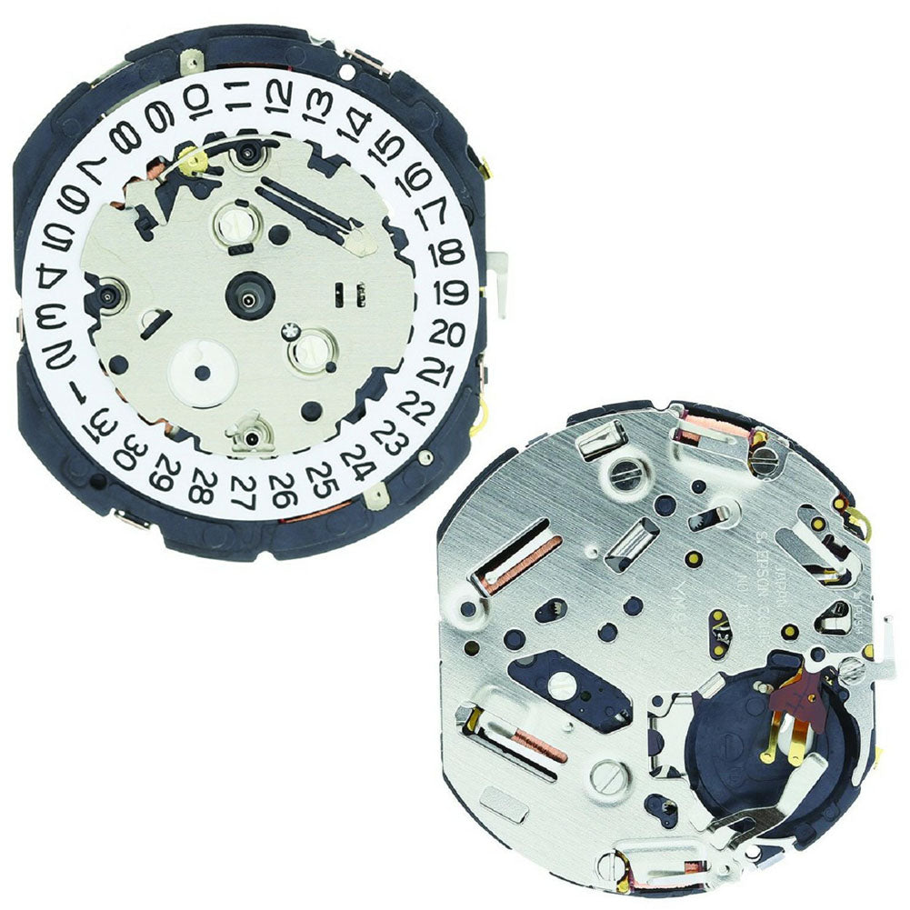 Hattori Epson YM92A quartz watch movement, precision Japanese craftsmanship for accurate timekeeping.