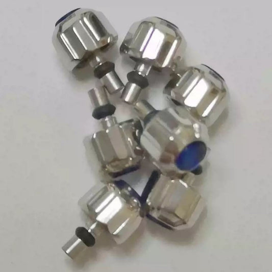 Original Japan-made Seiko 7T62 watch crown replacement part for precise time adjustment.