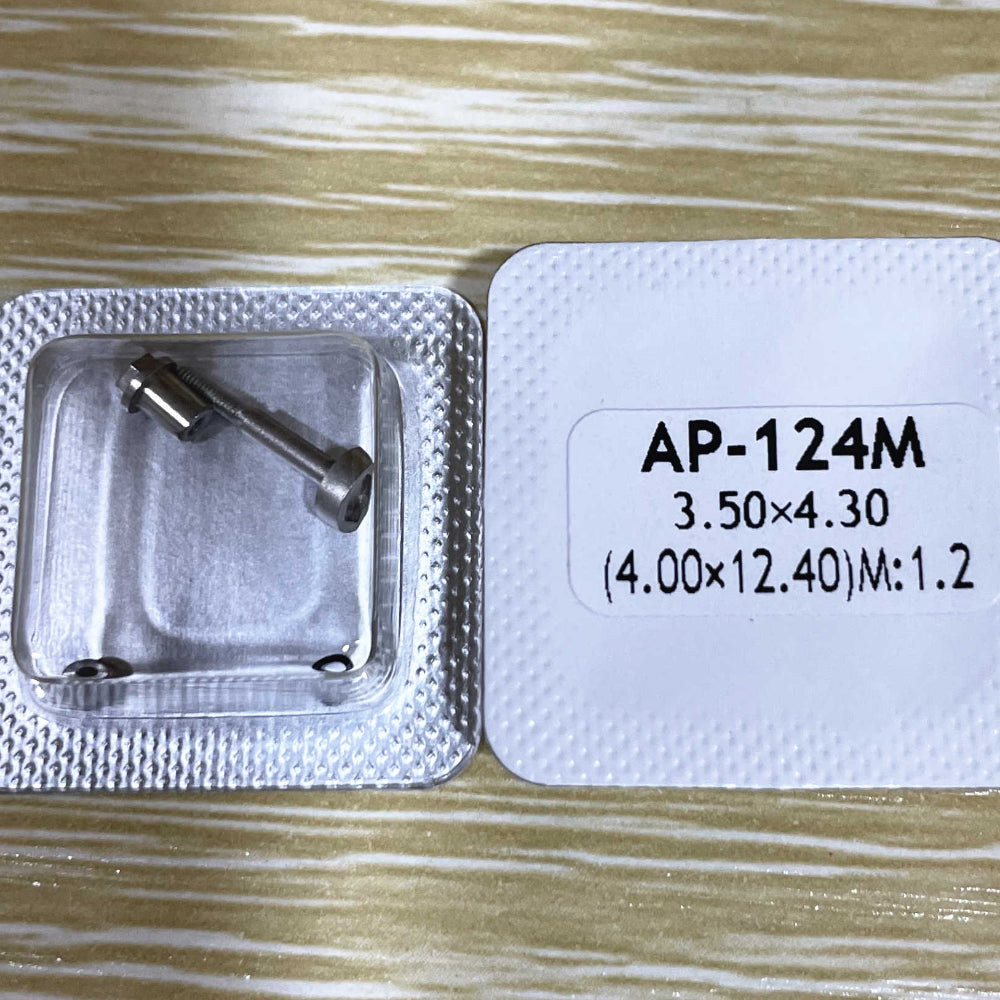 AP watch case screws set for AP-124M, durable back and front cover screws for watch repair and maintenance