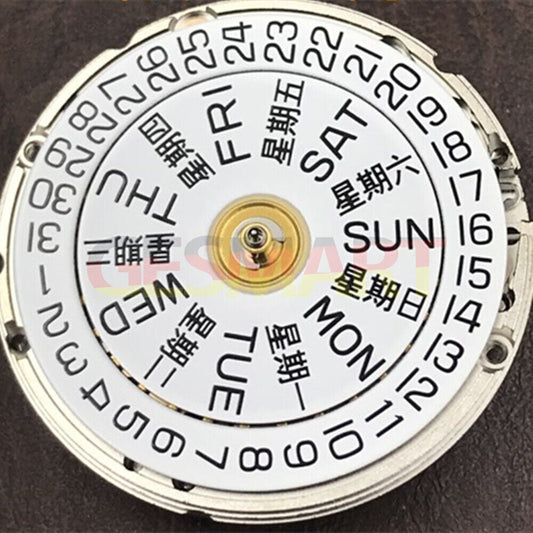 Genuine Swiss Silver Day Date watch with ETA2836-2 Geneva V8 certified mechanical movement