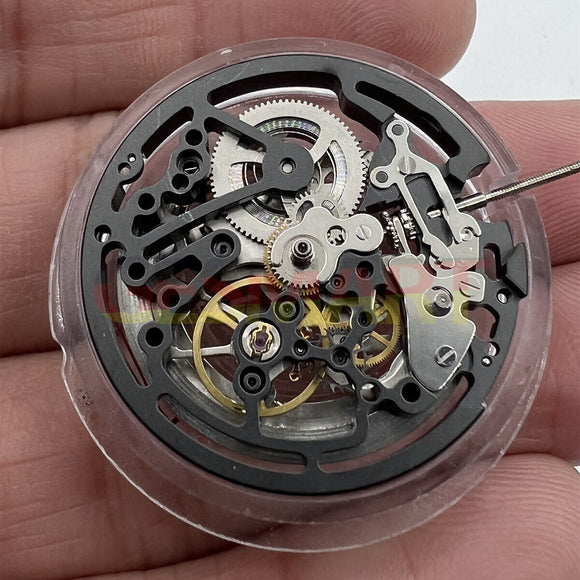 Seagull TY2809 Black Automatic Mechanical Skeleton Watch Movement - A Timeless Piece of Craftsmanship