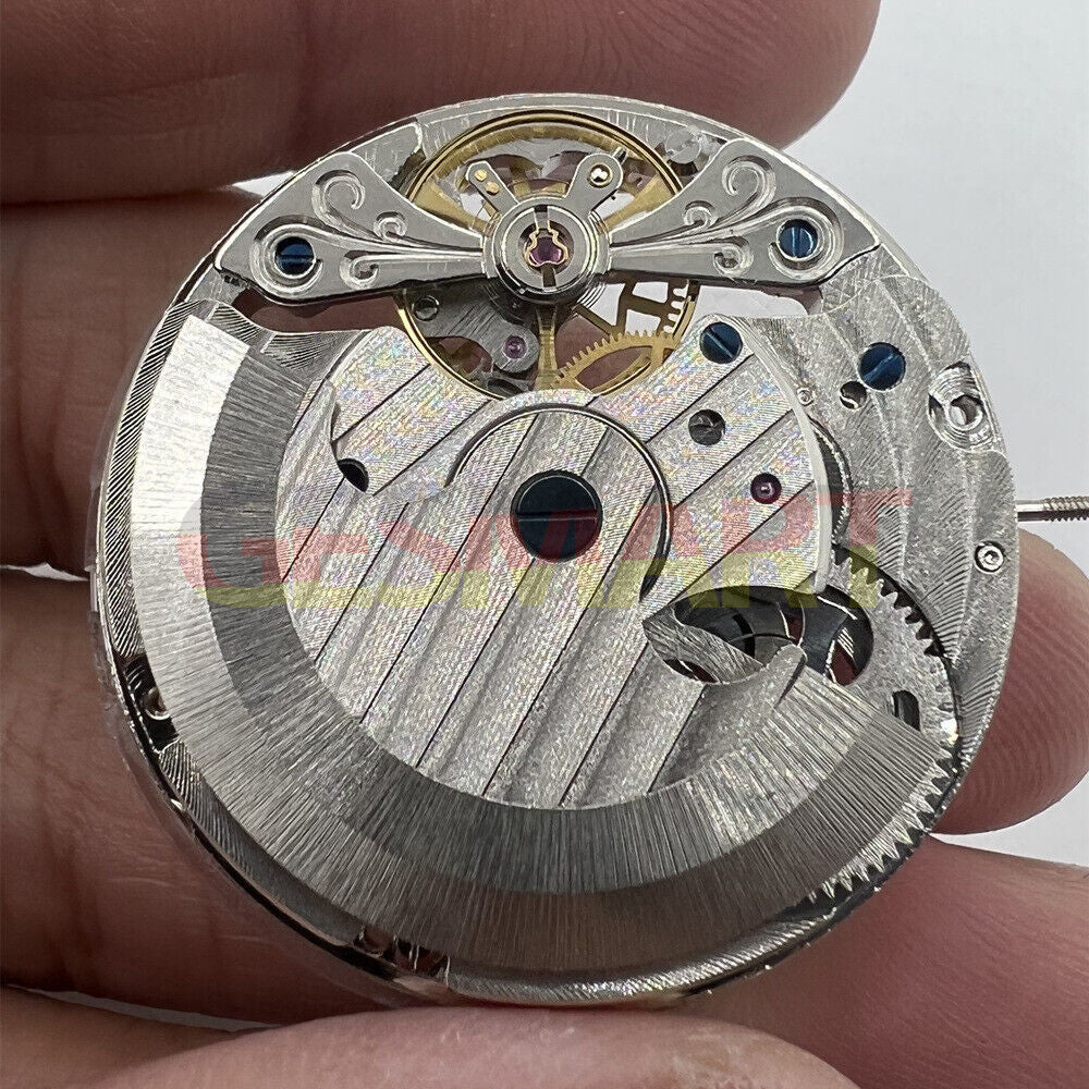 Double Mainspring Multi-function Hollow Mechanical Movement Double Tim ...