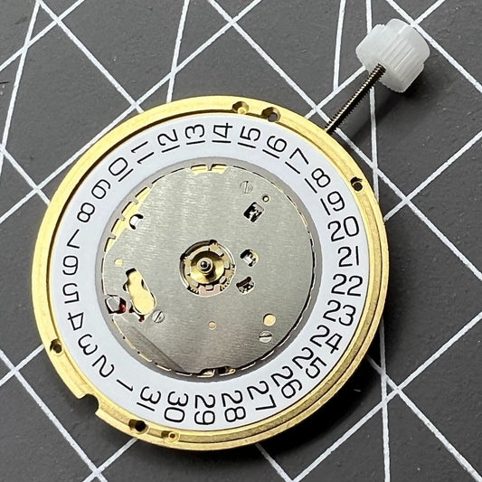 1. ETA E64.111 Swiss quartz watch movement with date at 3 o'clock, 3-hand replacement  