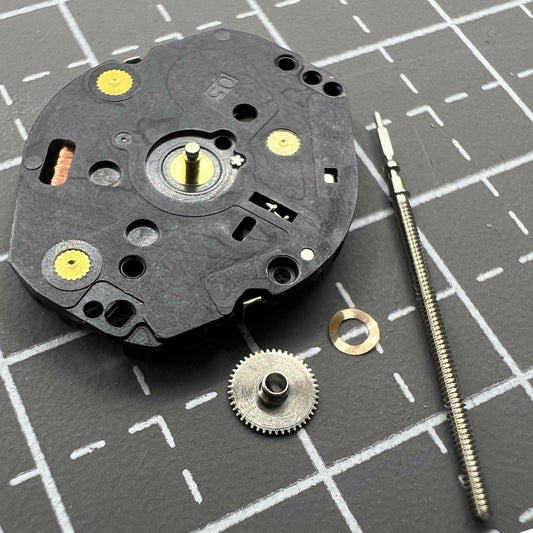 Hattori Epson VX50E quartz watch movement, precision Japan-made mechanism for timekeeping accuracy.