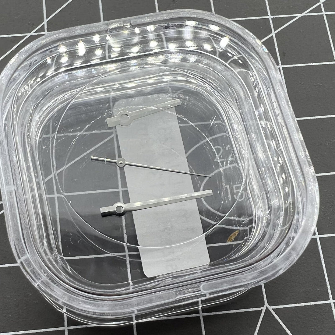 Silver 13.5mm watch hands for 3230/3235 mechanical movement, compatible with Datejust models, Generic brand.