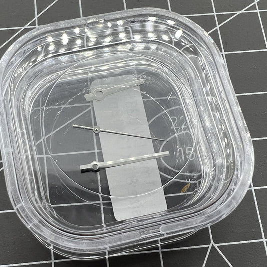 Silver 13.5mm watch hands for 3230/3235 mechanical movement, compatible with Datejust models, Generic brand.