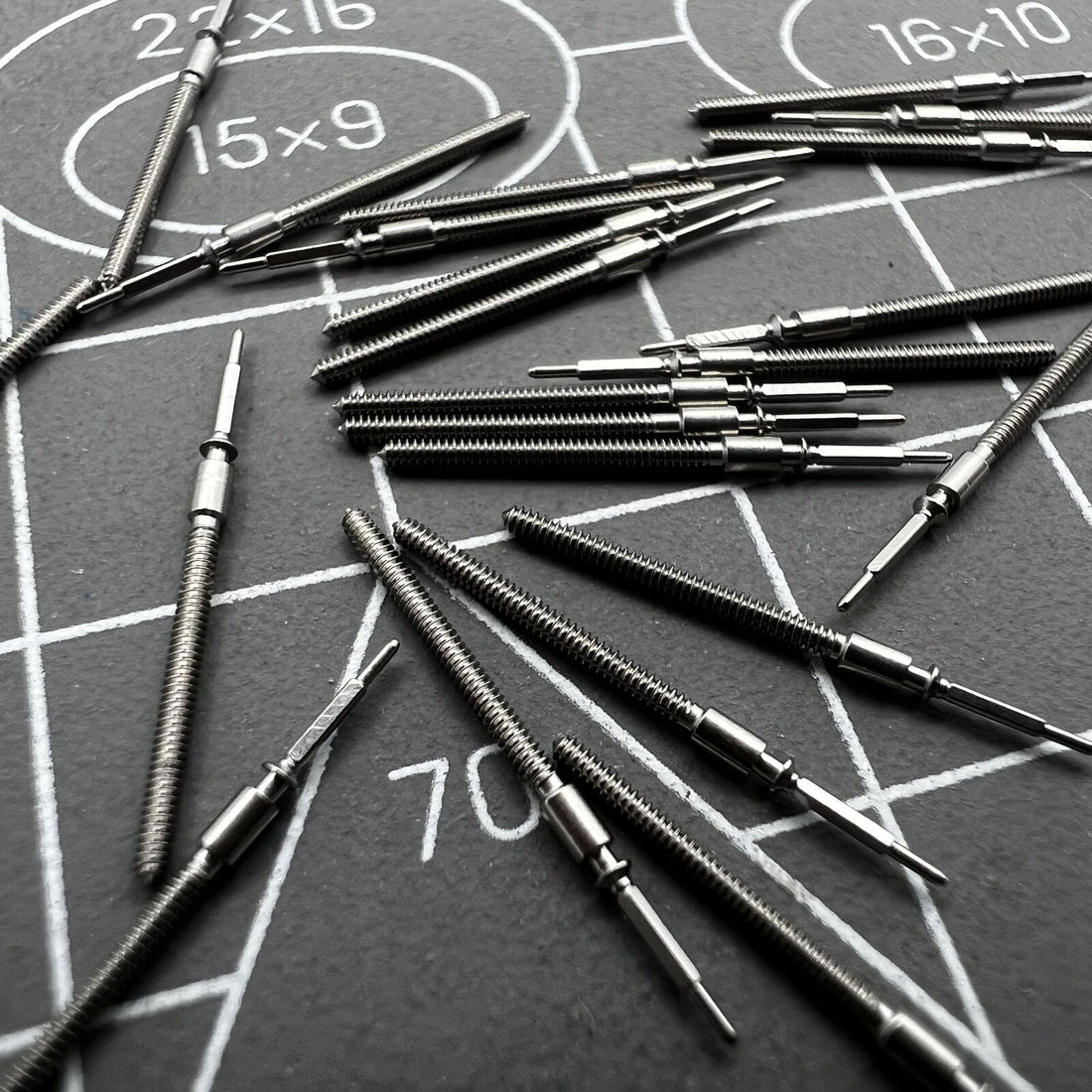 1. Precision ETA 2824 watch winding stem for reliable timepiece movement repair.  