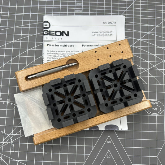 Bergeon 6744-1 Swiss tool for precise watch band pin removal, essential for repair and adjustment
