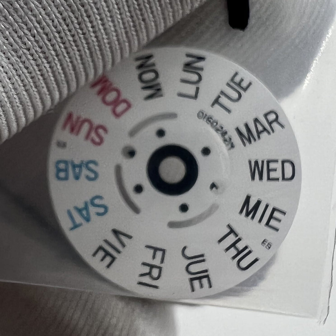 Enhance Your Watch with English White Date Week Disk Wheel for NH35 NH36 Movement