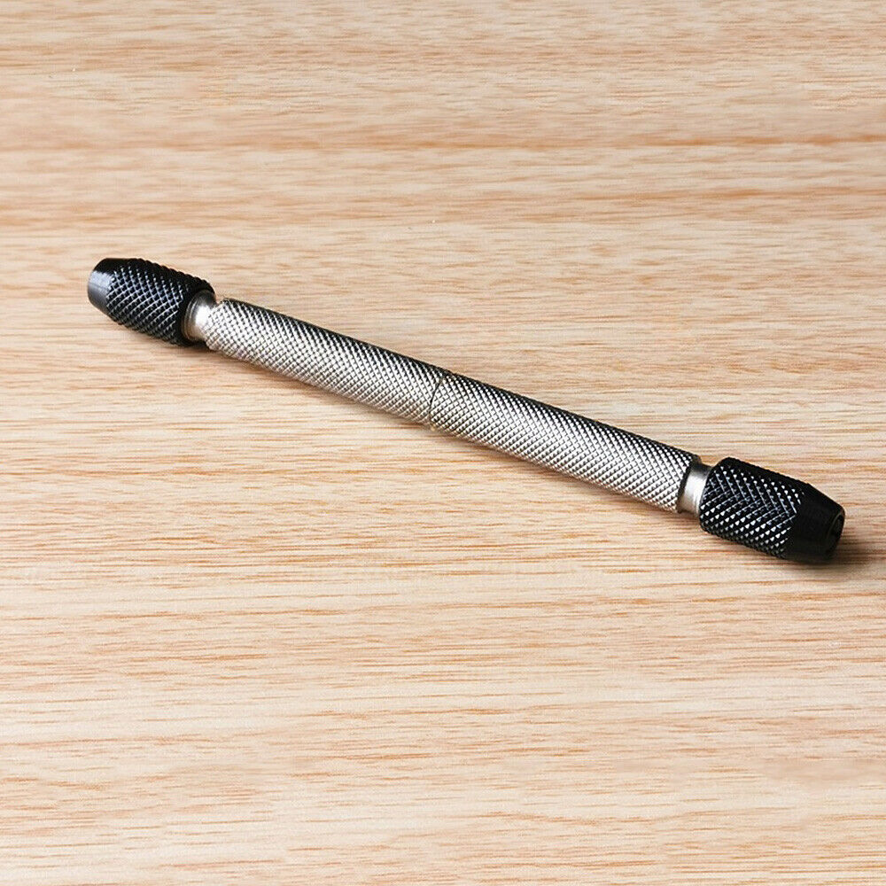 China Made 12cm steel double round-headed rotatable pin vice for precise watchmaker tool use