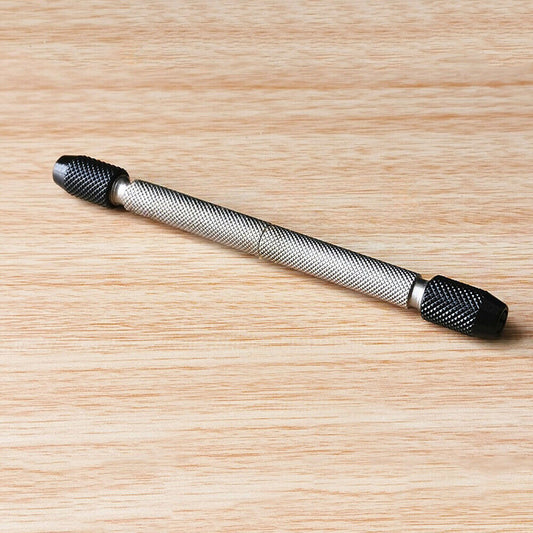 China Made 12cm steel double round-headed rotatable pin vice for precise watchmaker tool use