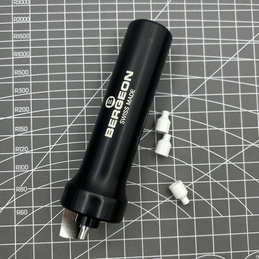 Swiss Bergeon 5011 watch case pump removing glass from monobloc watch cases, precision tool.