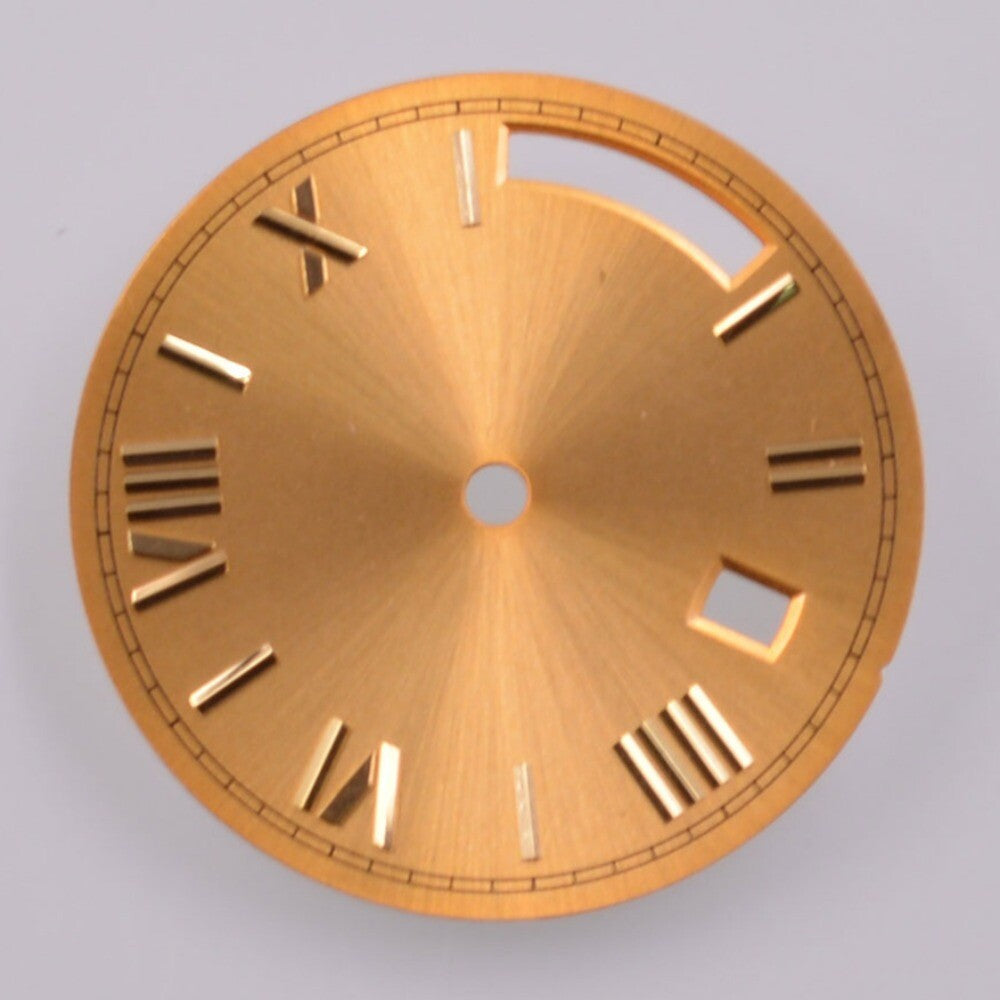 Golden Nail Orange 28.5mm Watch Dial by Seagull, No Lume, compatible with ST1644 movement.